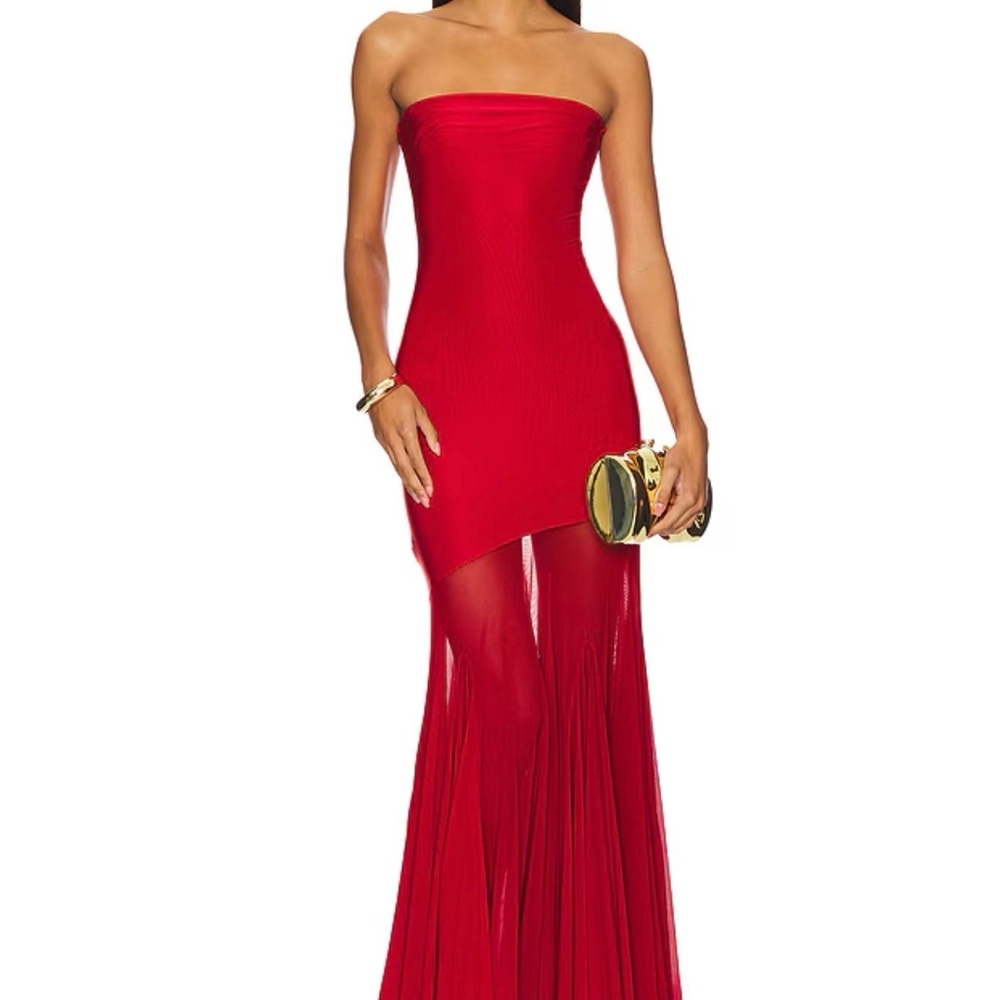Deme by Gabriella Dahlia Gown in Maroon